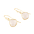Gold-plated rainbow moonstone dangle earrings, 'Misty Sparkle' - 18k Gold-plated Rainbow Moonstone Dangle Earrings from India (image 2c) thumbail