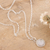 Rainbow moonstone pendant necklace, 'Exquisite Moon' - Rainbow Moonstone & Sterling Silver Pendant Necklace (image 2) thumbail