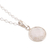 Rainbow moonstone pendant necklace, 'Exquisite Moon' - Rainbow Moonstone & Sterling Silver Pendant Necklace (image 2c) thumbail