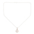 Rainbow moonstone pendant necklace, 'Exquisite Moon' - Rainbow Moonstone & Sterling Silver Pendant Necklace (image 2d) thumbail