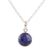 Lapis lazuli pendant necklace, 'Swing Low in Blue' - Lapis Lazuli & Sterling Silver Pendant Necklace from India thumbail