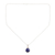 Lapis lazuli pendant necklace, 'Swing Low in Blue' - Lapis Lazuli & Sterling Silver Pendant Necklace from India (image 2d) thumbail