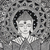 Madhubani painting, 'Serene Buddha' - Signed Madhubani Buddha Painting in Black and White