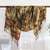 Tie-dyed wool shawl, 'Warm Spectacle' - Handcrafted Shibori Tie-Dyed Wool Shawl in Warm Tones (image 2) thumbail
