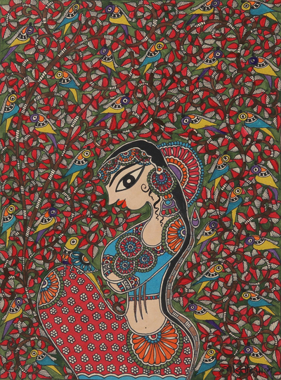 madhubani painting of women