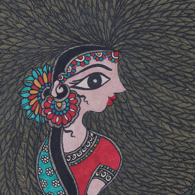 'Mujeres excentricidades' (2018) - Pintura de un grupo de mujeres del artista indio Madhubani