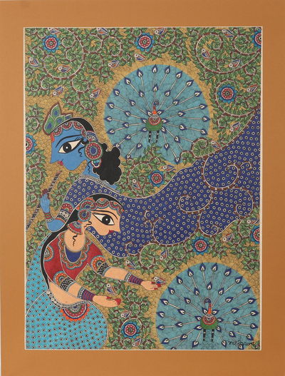 World Peace Project Madhubani Style Painting from India
