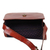 Leather sling bag, 'Stylish Muse' - Russet Leather Sling Bag with Patterned Accent and Tassel (image 2e) thumbail