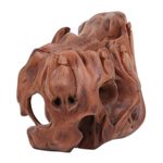 Reclaimed wood sculpture, 'Eyes of Nature' - Abstract Sculpture Crafted from Reclaimed Tun Wood