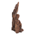 Reclaimed wood sculpture, 'Forest Portrait' - Abstract Sculpture Crafted from Reclaimed Sal Wood