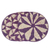 Natural fiber placemats, 'Purple Blossom' (set of 4) - Set of 4 Natural Fiber Round Placemats in Purple (image 2a) thumbail