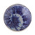 Ceramic cocktail ring, 'Blue Enchantment' - Blue Ceramic and Sterling Silver Cocktail Ring from India