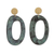 Brass dangle earrings, 'Creative Triumph' - Bold Brass Dangle Earrings