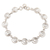 Sterling silver link bracelet, 'Spirals of Hope' - Unisex Sterling Silver Link Bracelet Handcrafted in India