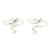 Sterling silver wrap rings, 'Snake Delight' (pair) - Pair of Sterling Silver Wrap Rings with Snakes thumbail