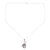 Rhodium-plated amethyst pendant necklace, 'Violet Story' - Rhodium-Plated Pendant Necklace with 5-Carat Amethyst Gems