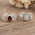 Gemstone cocktail rings, 'Second Time's the Charm' (pair) - Pair of Sterling Silver Gemstone Cocktail Rings from India