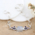 Rainbow moonstone and amethyst pendant bracelet, 'Lilac Style' - Rainbow Moonstone and Amethyst Pendant Bracelet