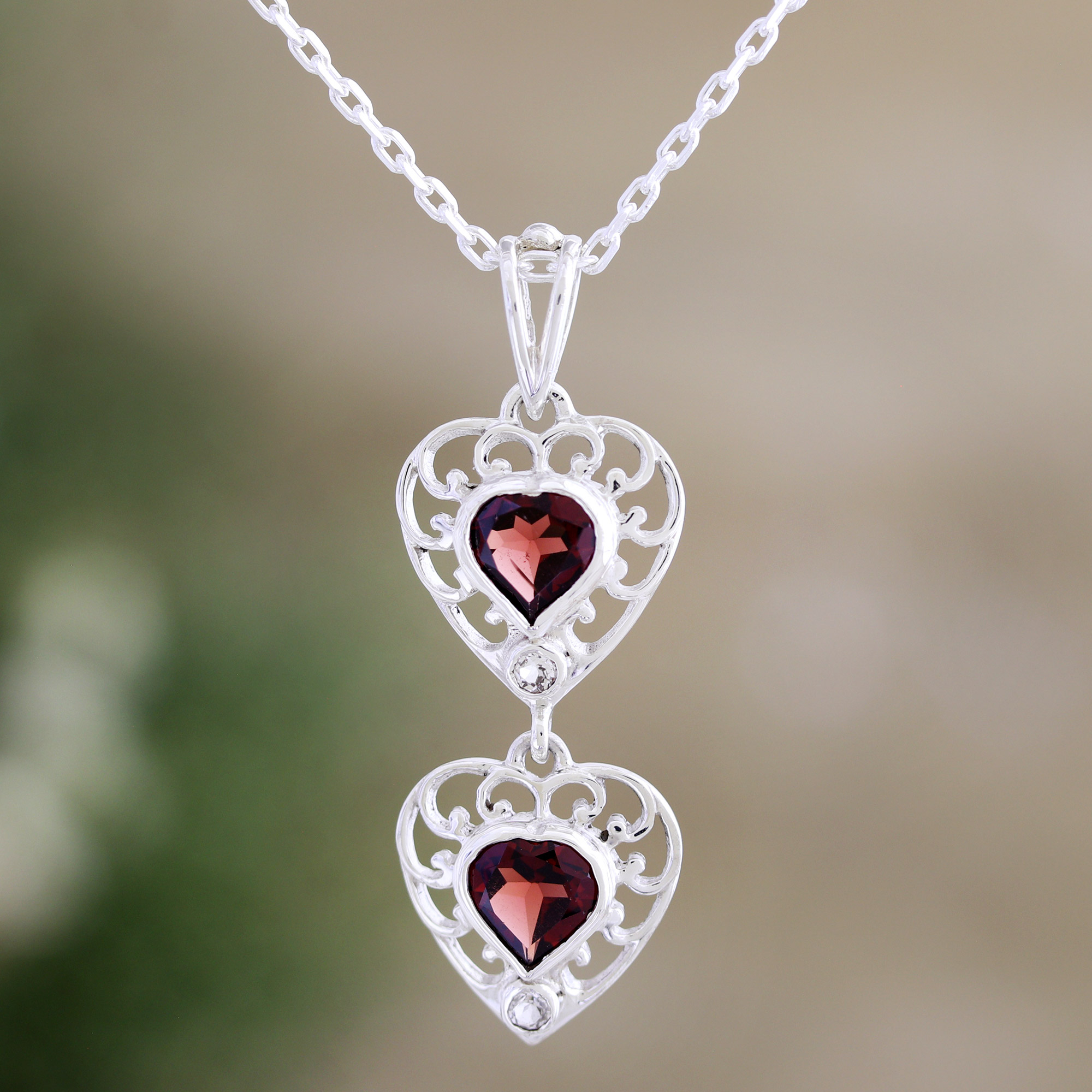 Silver Heart Filigree Jali Locket Pendant