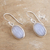 Chalcedony dangle earrings, 'Serene Balance' - Sterling Silver Dangle Earrings with Chalcedony Stones