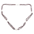 Lange Granat-Halskette mit Perlenanhänger - Halskette mit langem Doppelstrang-Anhänger aus Granat und Silber mit Perlen