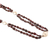 Lange Granat-Halskette mit Perlenanhänger - Halskette mit langem Doppelstrang-Anhänger aus Granat und Silber mit Perlen