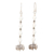 Moonstone dangle earrings, 'Misty Glam' - Sterling Silver Dangle Earrings with Moonstone Beads