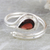 Garnet wrap ring, 'Passion Glory' - Sterling Silver Wrap Ring with Faceted Garnet Stone (image 2) thumbail