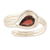 Garnet wrap ring, 'Passion Glory' - Sterling Silver Wrap Ring with Faceted Garnet Stone thumbail