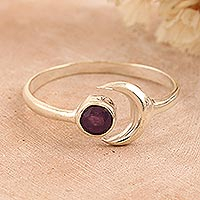 Amethyst wrap ring, 'Celestial Beauty in Purple'