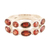 Garnet domed ring, 'Loving Glances' - Sterling Silver Domed Ring with Multiple Garnet Stones