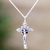 Sterling silver pendant necklace, 'Blessed Sacrifice' - Sterling Silver Pendant Necklace with Christian Cross (image 2) thumbail