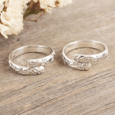 Buy 925 Sterling Silver Jewelry Floral Design Toe Ring for Women & Girls |  TrueSilver