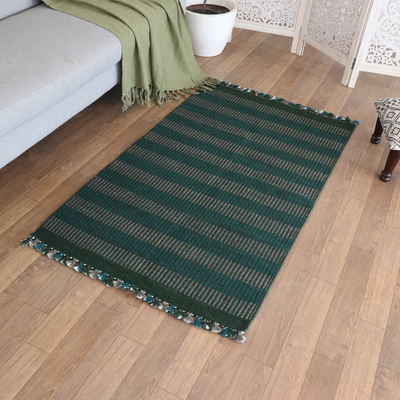 Indien Hand Loom Area Rugs Modern Brown Small Carpet Living Room