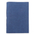 Baumwolltagebuch - Blaues Baumwolltagebuch mit handgeschöpftem Papier, handgefertigt in Indien