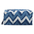 Cotton travel case, 'Azure Waves' - Blue Cotton Travel Case with Hand-Block Printed Wavy Pattern (image 2b) thumbail