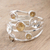 Citrine cocktail ring, 'Victory Blossom' - Floral Sterling Silver Cocktail Ring with Citrine Gemstones (image 2b) thumbail