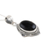 Onyx pendant necklace, 'Nocturnal Allure' - Black Onyx and Sterling Silver Pendant Necklace from India