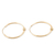 Gold-plated hoop earrings, 'Sophisticated Lights' - 14k Gold-Plated Hoop Earrings with Beads from India
