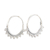 Sterling silver hoop earrings, 'Round Dream' - Sterling Silver Hoop Earrings with Dot Accents from India