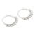 Sterling silver hoop earrings, 'Round Dream' - Sterling Silver Hoop Earrings with Dot Accents from India (image 2c) thumbail