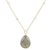 Gold-plated labradorite pendant necklace, 'Evening Glitter' - 18k Gold-Plated Pendant Necklace with Labradorite Gemstones thumbail
