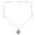 Gold-plated labradorite pendant necklace, 'Evening Glitter' - 18k Gold-Plated Pendant Necklace with Labradorite Gemstones (image 2c) thumbail