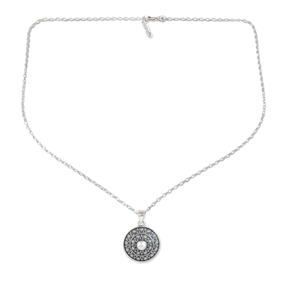 Cultured pearl pendant necklace, 'Pure Delight' - Sterling Silver Pendant Necklace with Lovely Cultured Pearl