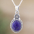 Lapis lazuli pendant necklace, 'Royal Flare' - Exquisite Sterling Silver Pendant Necklace with Lapis Lazuli (image 2) thumbail