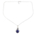 Lapis lazuli pendant necklace, 'Royal Flare' - Exquisite Sterling Silver Pendant Necklace with Lapis Lazuli thumbail