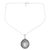 Rainbow moonstone pendant necklace, 'Iridescent Charm' - Rainbow Moonstone 925 Silver Pendant Necklace thumbail