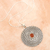 Onyx pendant necklace, 'Love in Orange' - Sterling Silver Pendant Necklace with Orange Onyx Stone (image 2b) thumbail