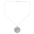 Onyx pendant necklace, 'Love in Orange' - Sterling Silver Pendant Necklace with Orange Onyx Stone (image 2d) thumbail