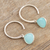 Chalcedony dangle earrings, 'Drop Dead Gorgeous' - Sterling Silver Dangle Earrings with Chalcedony Gemstones (image 2b) thumbail